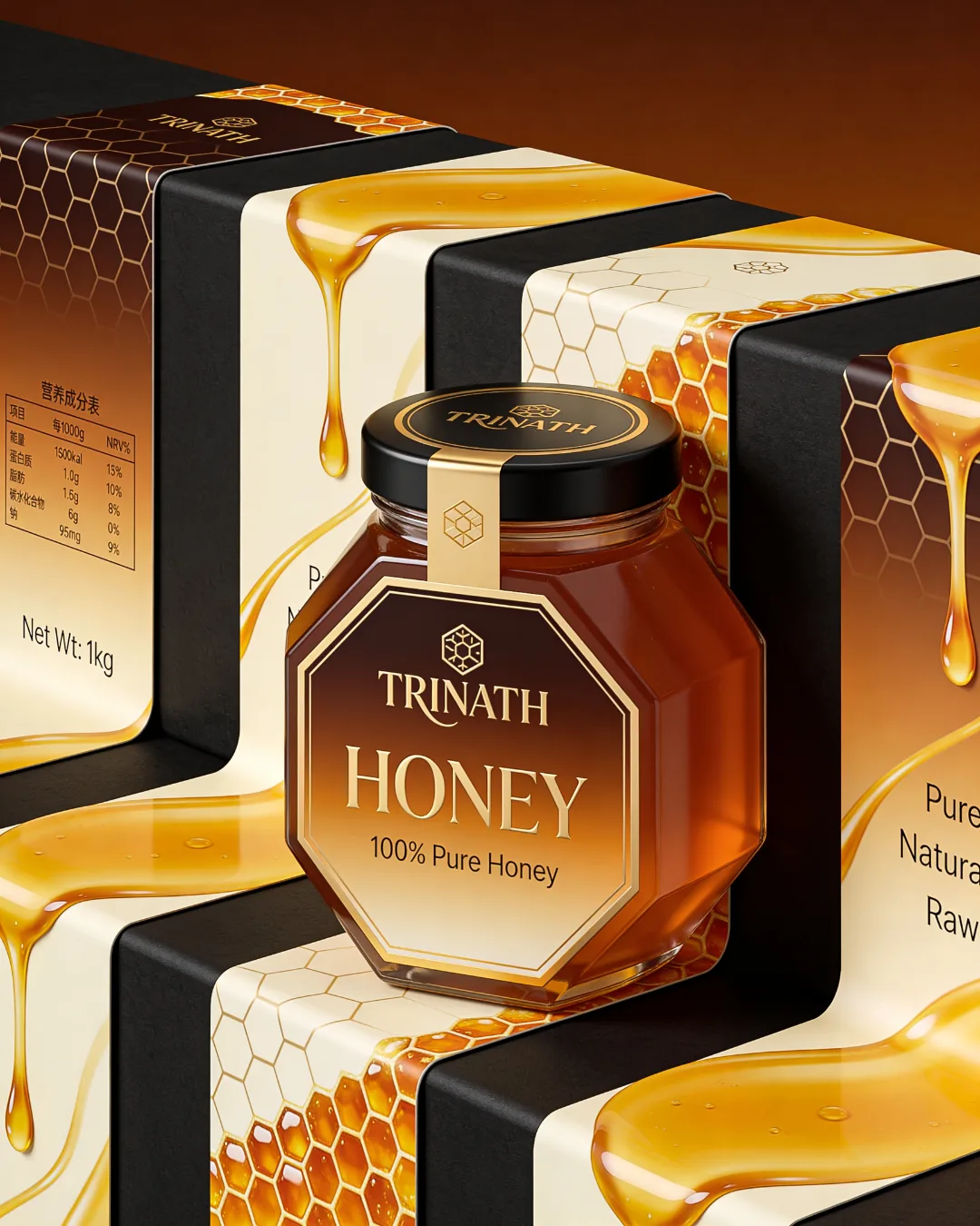 Luxury honey jar