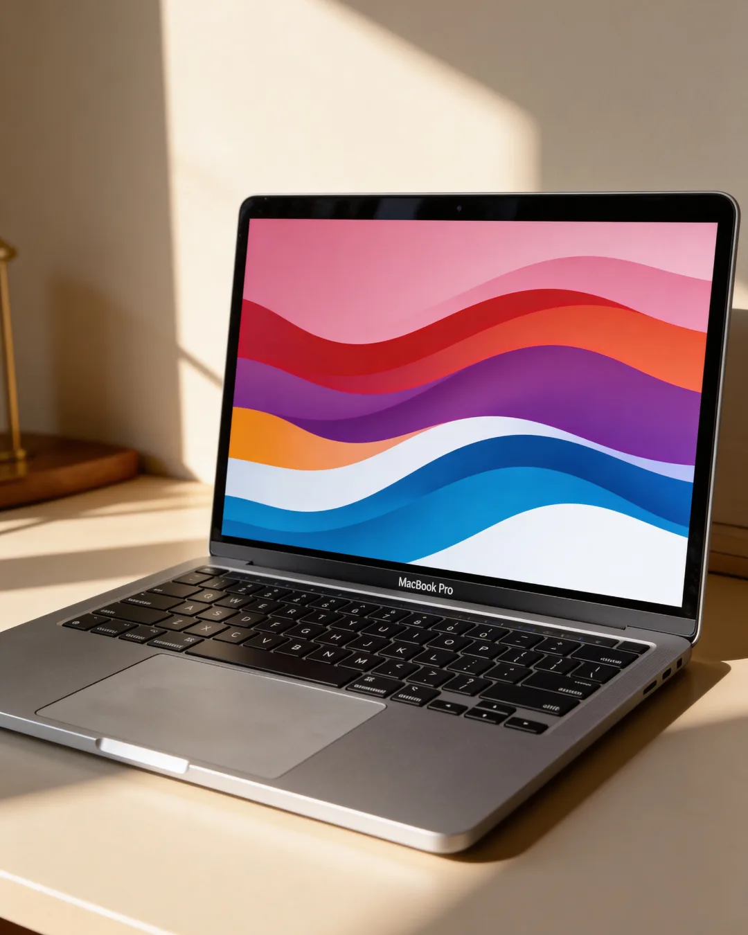 لابتوب على المكتب
